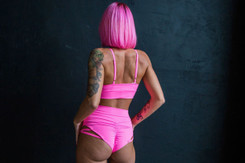 Комплект розовый Daisy StripBoutique