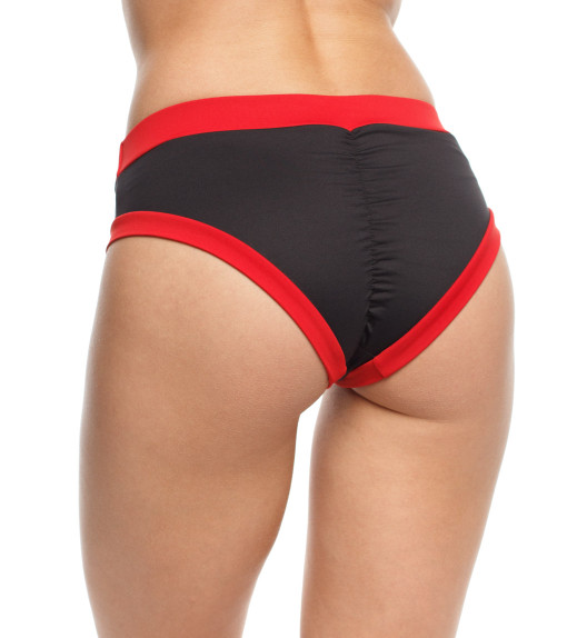 Шорты черные с красным Basic