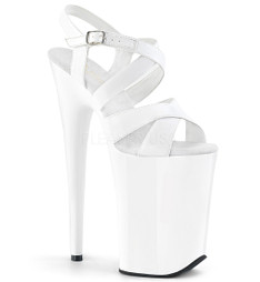 Босоножки Pleaser белые INF997/W/M