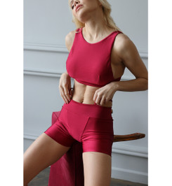 Шорты бордовые Morocco Shark