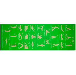 Коврик для йоги зеленый RW-6-З