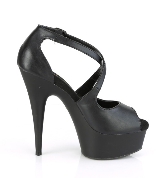 Туфли Pleaser черные DEL621/BPU/M