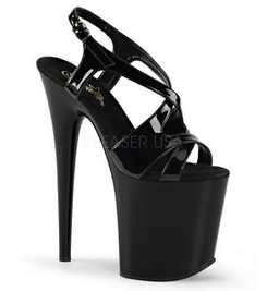 Стрипы Pleaser черные FLAM831/B/M