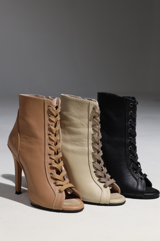 Туфли хилсы Estrella Lux крем ESL1102CR