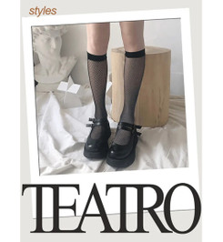 Гольфы черные в сеточку LIBRETTO Teatro