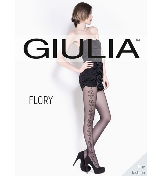 Колготки черные FLORY 04 Giulia