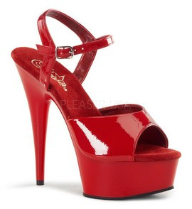Стрипы Pleaser красные DEL609/R/M