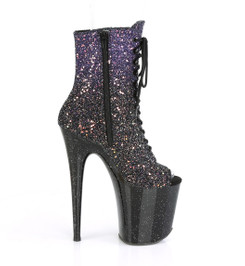 Ботильоны на платформе Pleaser Звездное Небо FLAM1021OMBG/PPG/B