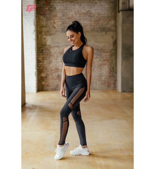 Топ черный двухслойный Force Profit