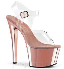 Босоножки Pleaser розовое золото SKY308/C/ROGLDCH