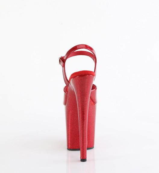 Стрипы Pleaser красные с блеском FLAM809GP/RYRG/M