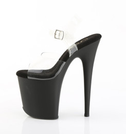 Стрипы силиконовые Pleaser черные FLAM808/C/BMT