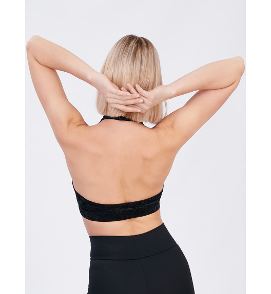 Топ черный Bombshell Velvet Star