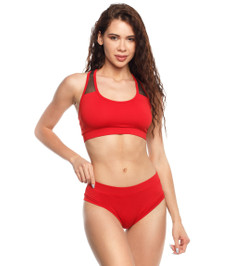 Топ красный Gauzy