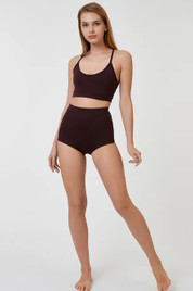 Шорты бордо Madonna с сеткой