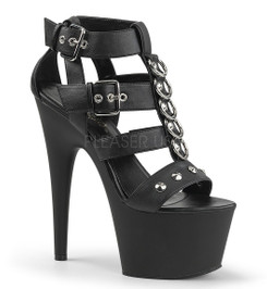 Босоножки Pleaser черные ADO758/BPU/M