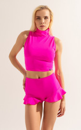 Шорты фуксия с воланами Sun Shark