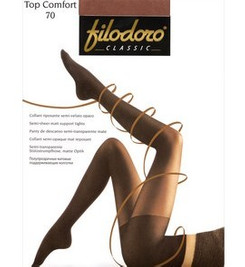 Колготки черные TOP COMFORT 70  Filodoro Classic
