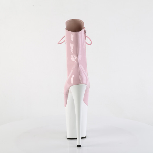 Ботильоны на платформе Pleaser розовые FLAM1020/BP/W