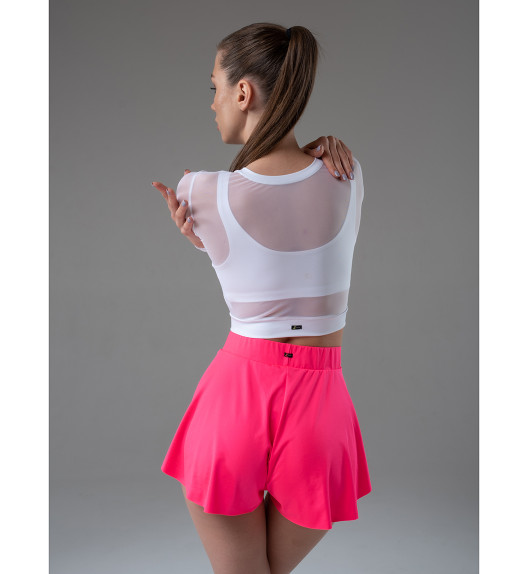 Лонгслив белый из сетки Shadow I-Style