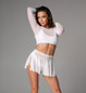 Шорты-юбка белая Polerina