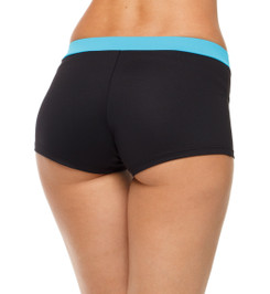 Шорты черные с голубым Champion Star