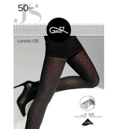 Колготки черные LORETTA 135 Gatta