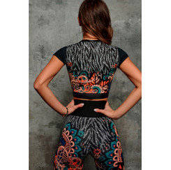 Кроп-топ Midi Rash Bloom "Coral" Bona Fide