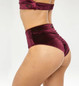 Шорты винные бархат Bikini Polerina