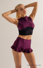 Шорты сливовые с воланами Sun Shark