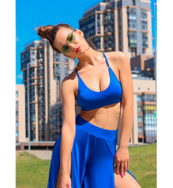 Топ синий Wonder I-Style