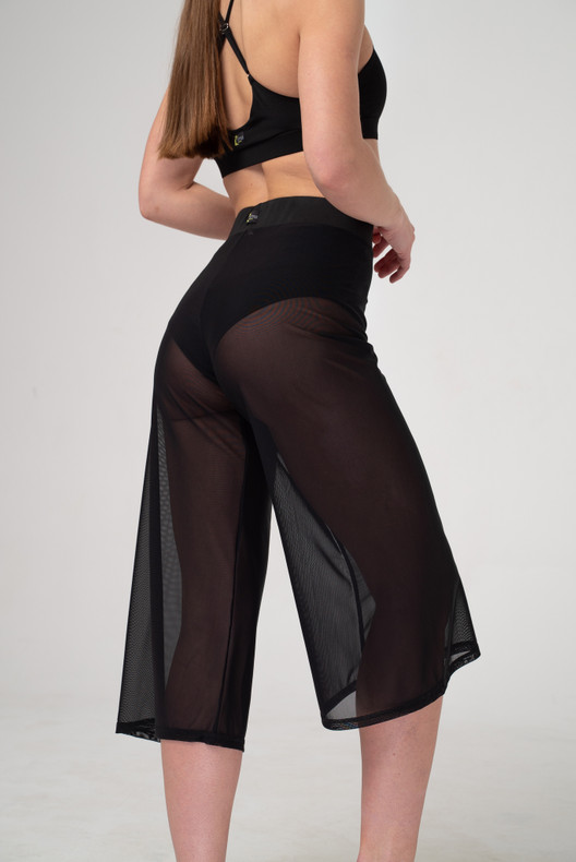 Кюлоты черные из сетки Shadow I-Style