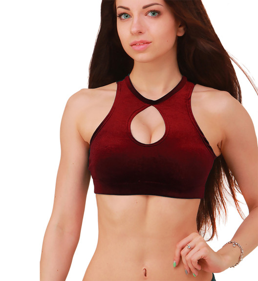 Топ красный бархатный Eclipse I-Style