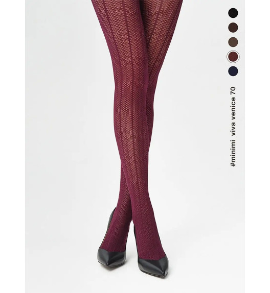 Колготки бордовые VIVA VENICE 70 Minimi