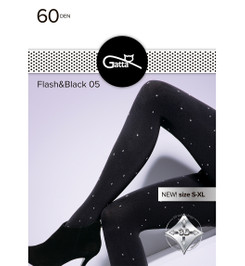 Колготки черные FLASH & BLACK 05 Gatta