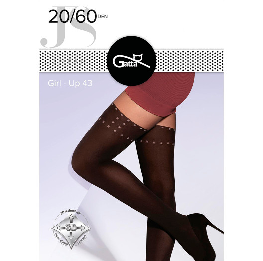 Колготки черные GIRL UP 43 Gatta