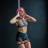 Шорты черные с сеткой Zena StripBoutique