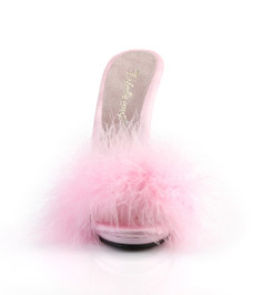 Тапочки на шпильке Pleaser розовые POISE501F/BPSA/M