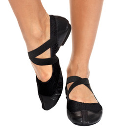 Балетки с сеткой и каблуком Variant