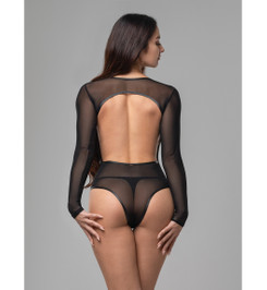 Боди черная сетка MURR I-Style