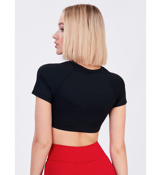 Кроп-топ черный Atomic