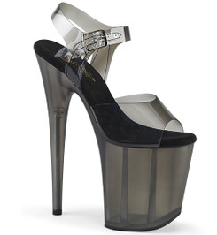 Стрипы силиконовые Pleaser черные FLAM808N-T/BTPU/SMKT