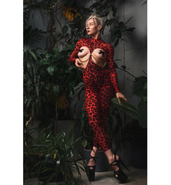 Комбинезон красный леопард Evil EXORCE