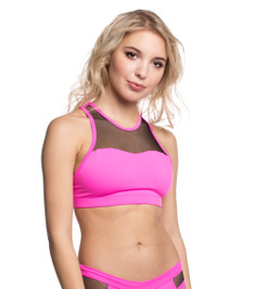 Топ розовый Flow Mesh Star