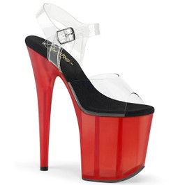 Стрипы Pleaser красные FLAM808T/C-B/R