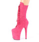 Ботильоны высокие Pleaser розовые замшевые FLAM1050FS/HPFS/M