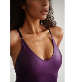 Комбинезон сливовый металлик Milana Shark