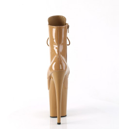 Ботильоны на платформе Pleaser бежевые FLAM1020/TF/M