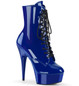 Ботильоны на платформе Pleaser синие DEL1020/RYBL/M