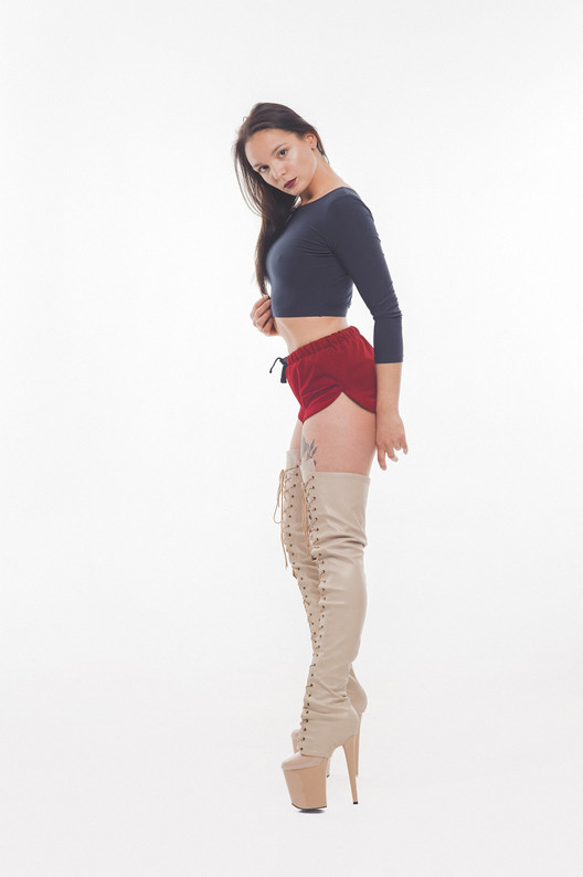 Краги-Ботфорты бежевые